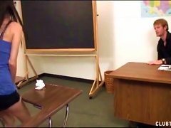 Free Porn Four-eyed Schoolgirl Jerks Off The Teacher